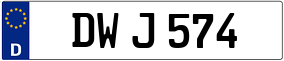Trailer License Plate